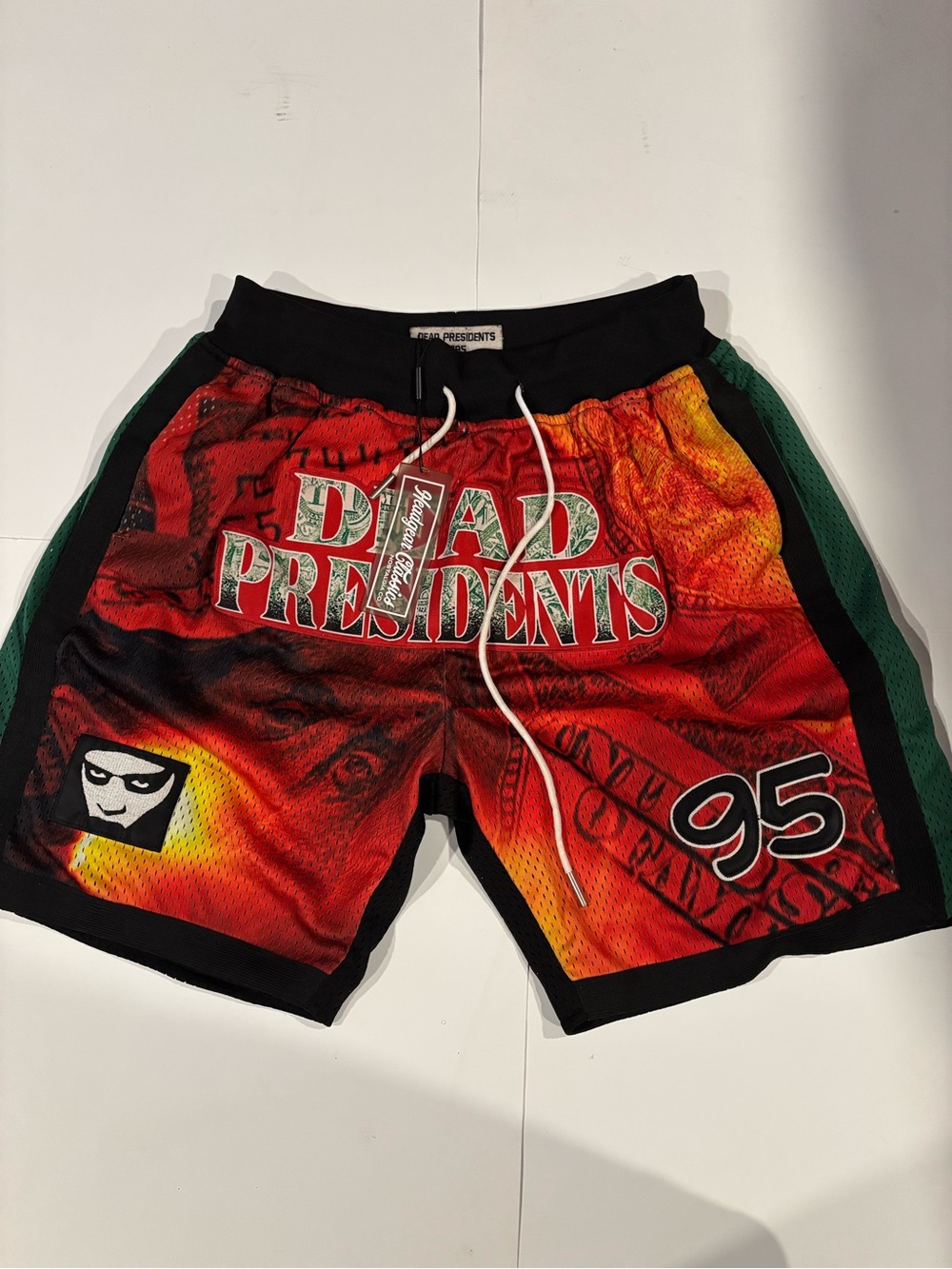 Men’s Headgear Classics Dead Presidents 1995 Mesh Basketball Shorts/ Small NWT